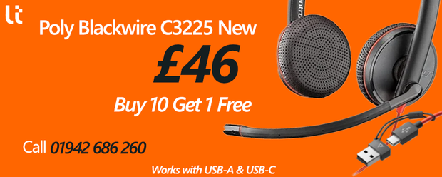 Poly Blackwire C3225 USB -A & C
