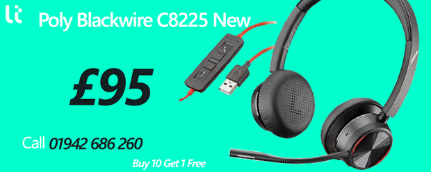 Poly Blackwire 8225 Stereo USB- A/C