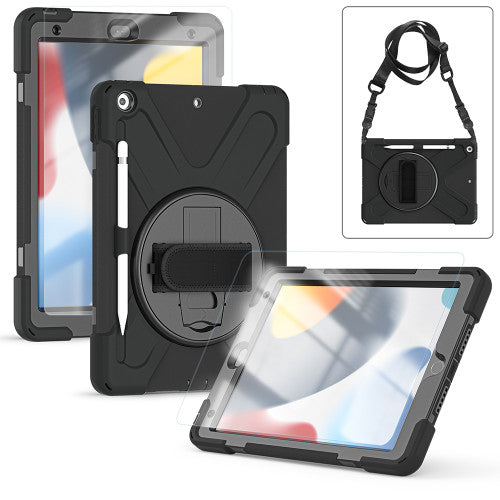 Apple iPad 10.9" 10th Gen Rugged Case With Screen Protector Black